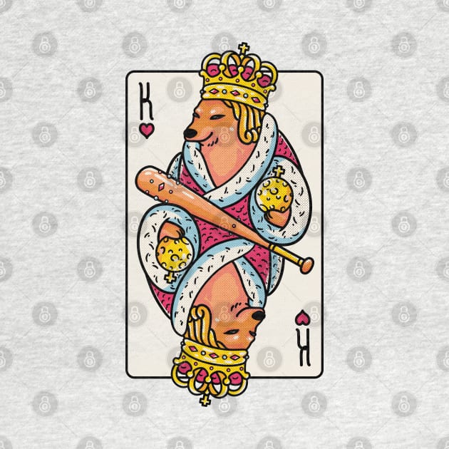Cheems - The King | King of Hearts Playing Card | Shibe | Shiba Inu by anycolordesigns